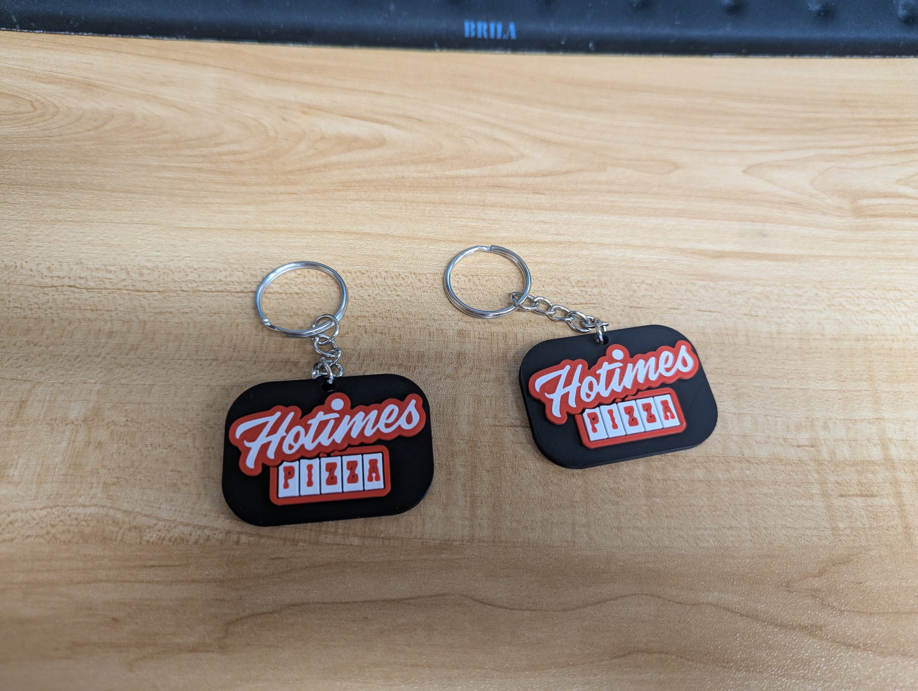 Pack — Porte clés en PVC souple 2D sur mesure - Quantité  porte-clés au choix