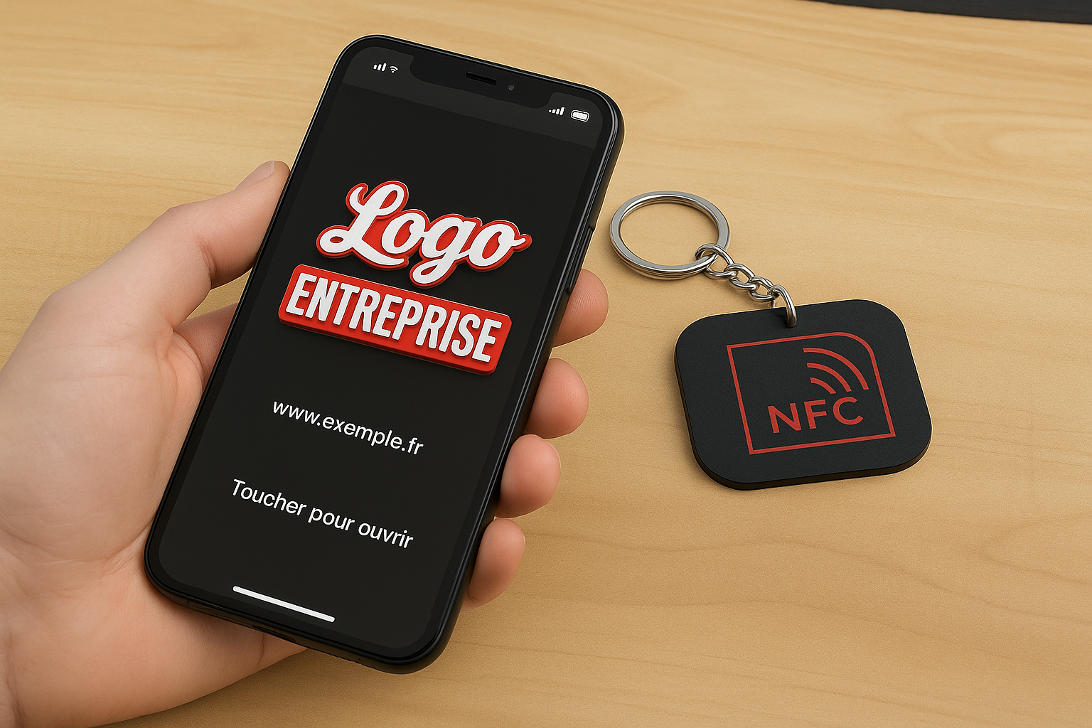 1. Pack Entreprise — Porte clés en PVC souple 2D sur mesure - Quantité au choix